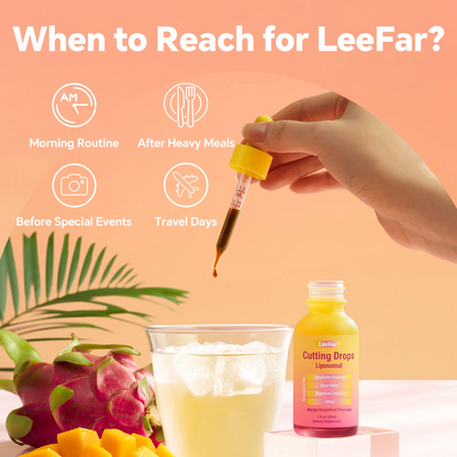LeeFar Cutting Drops – 9-Botanical Lymphatic & Debloat Support